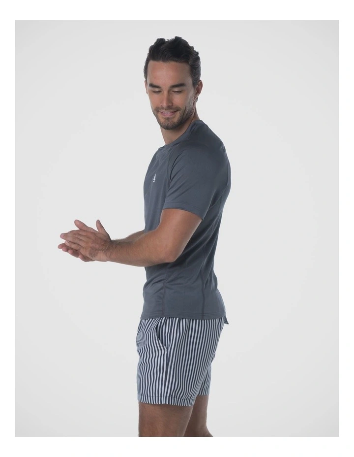 Coastline Short Sleeve Rash Vest - Grey image 3