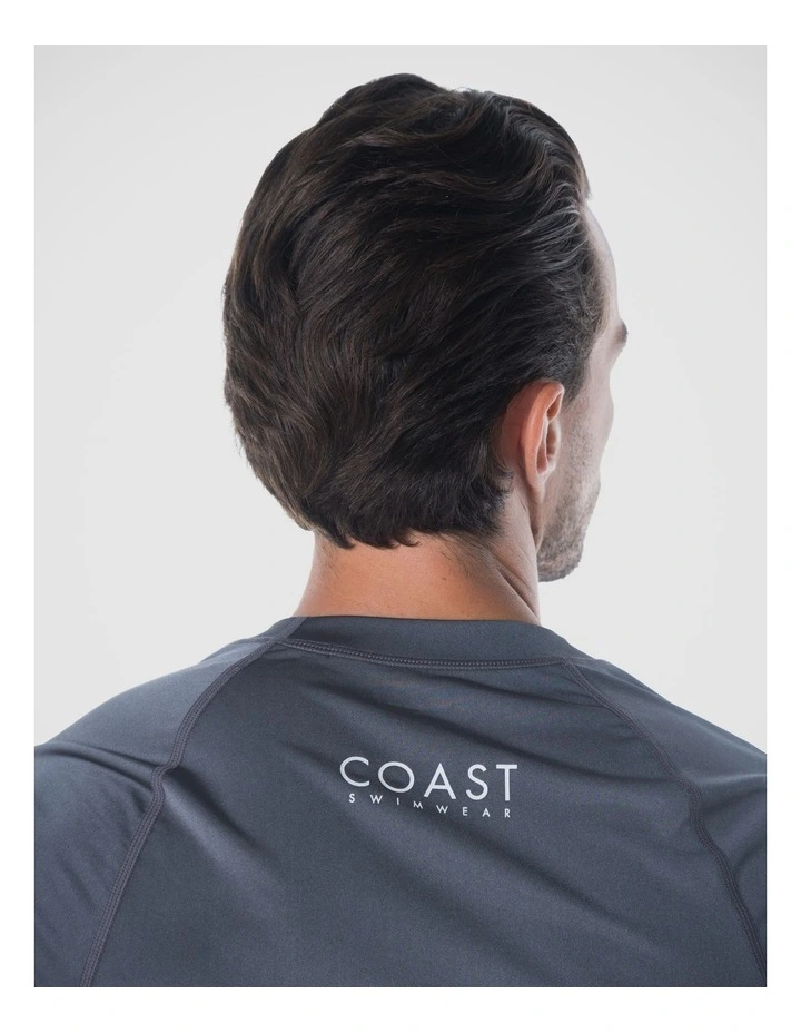 Coastline Short Sleeve Rash Vest - Grey image 5
