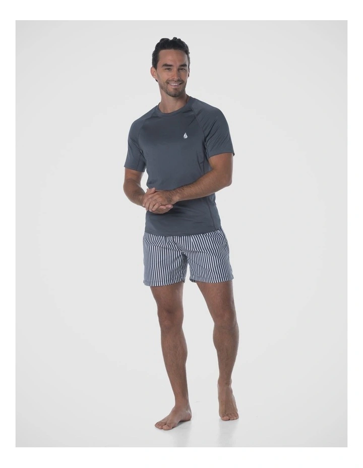 Coastline Short Sleeve Rash Vest - Grey image 6
