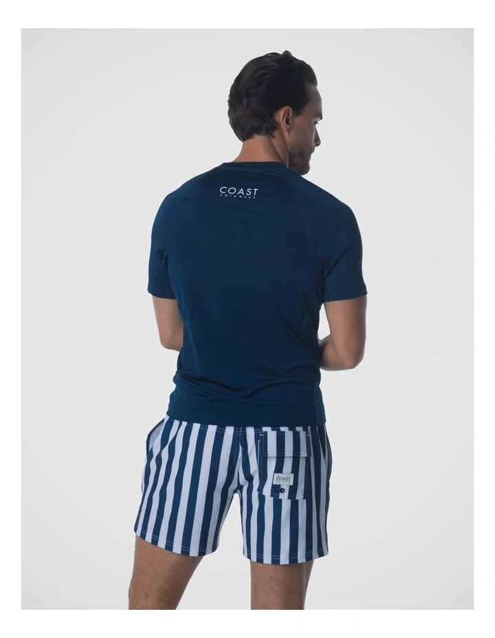 Coastline Short Sleeve Rash Vest - Blue image 2