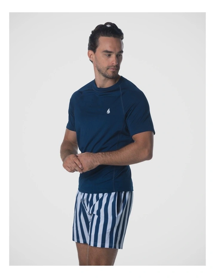 Coastline Short Sleeve Rash Vest - Blue image 3