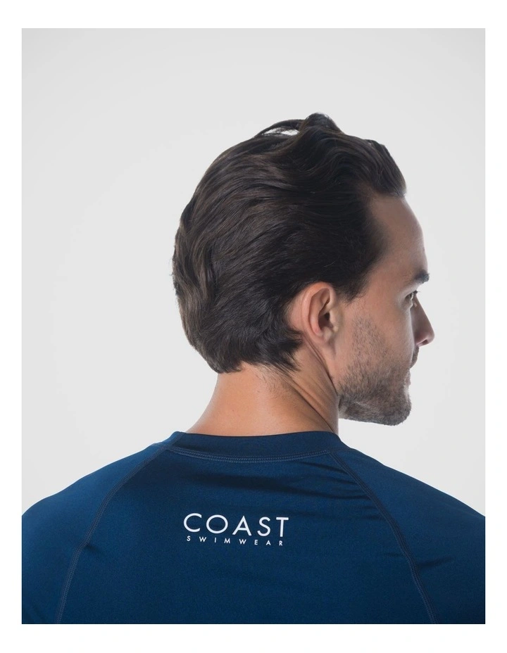 Coastline Short Sleeve Rash Vest - Blue image 5