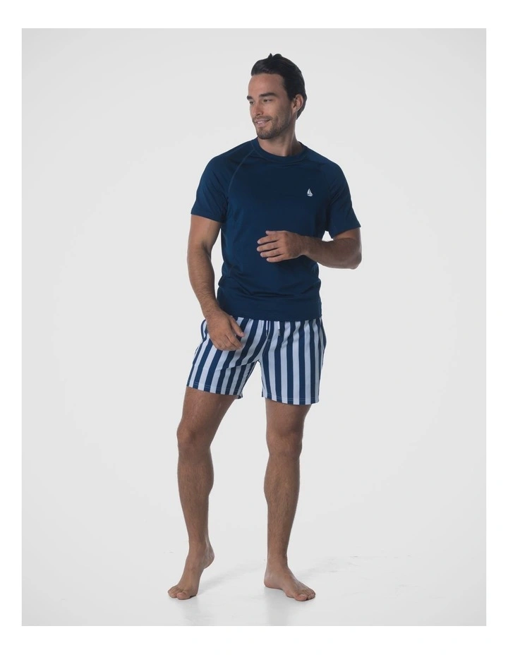 Coastline Short Sleeve Rash Vest - Blue image 6