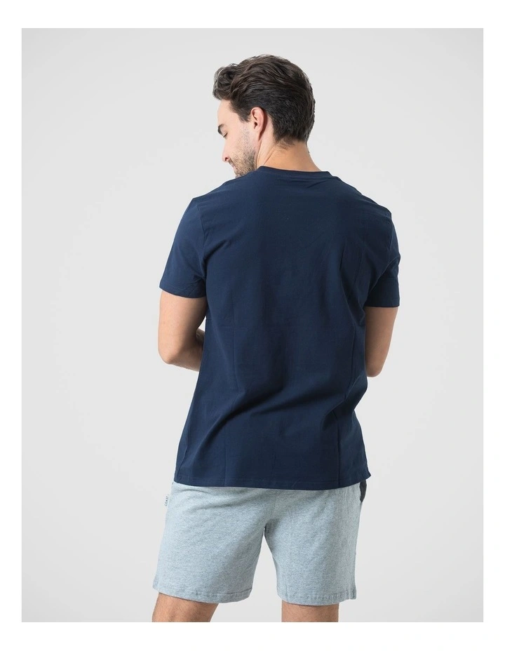 V Neck Tee - Navy image 2