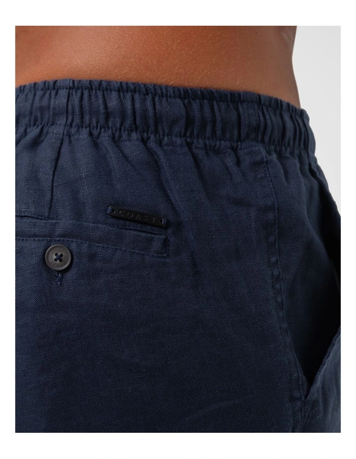 Men's Linen Shorts - Navy image 4
