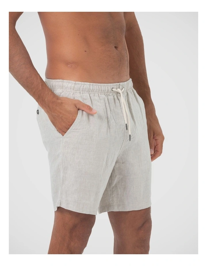 Men's Linen Shorts - Sand image 3