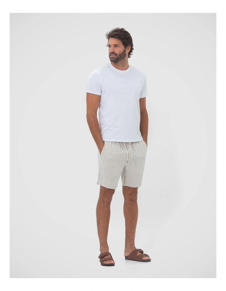 Men's Linen Shorts - Sand image 5