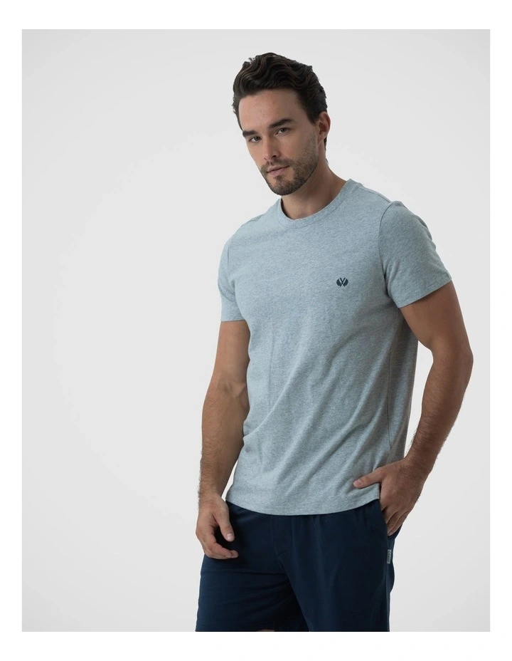 Crew Neck Tee in Grey image 3