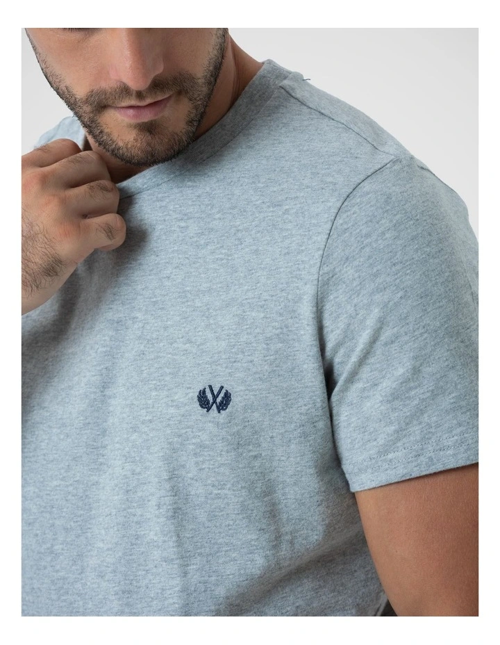 Crew Neck Tee in Grey image 4