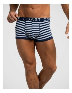 3 Pack Boxer Briefs - Navy Stripe