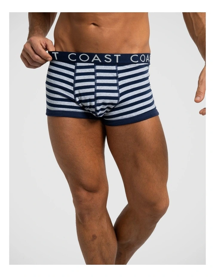 3 Pack Boxer Briefs - Navy Stripe image 1