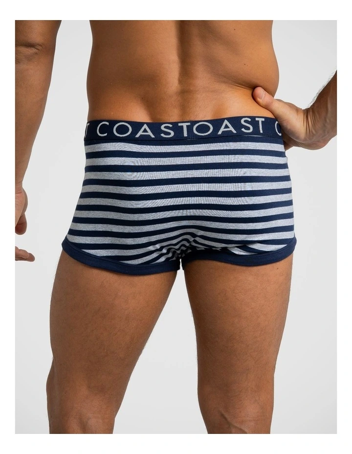 3 Pack Boxer Briefs - Navy Stripe image 2