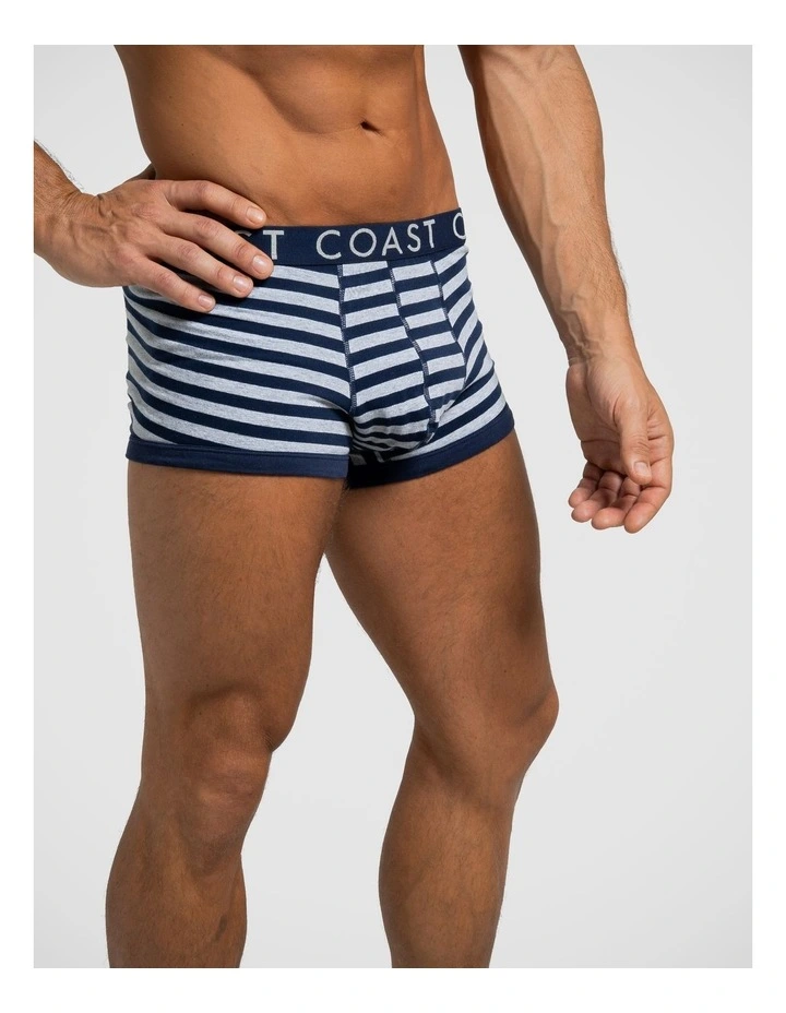 3 Pack Boxer Briefs - Navy Stripe image 3