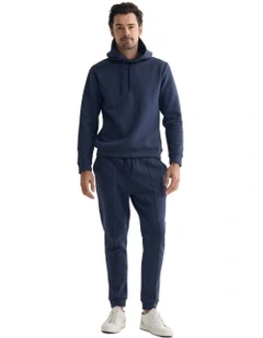 Banks Double Faced Hoodie in Dark Navy