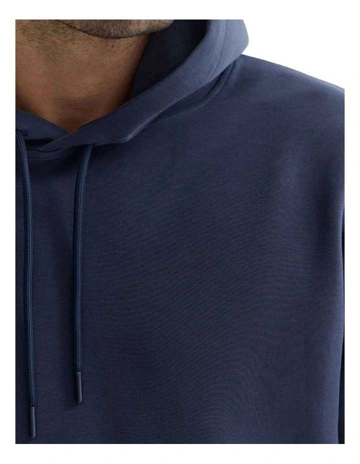 Banks Double Faced Hoodie in Dark Navy image 6