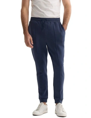 Atlas Double Faced Track Pants in Dark Navy