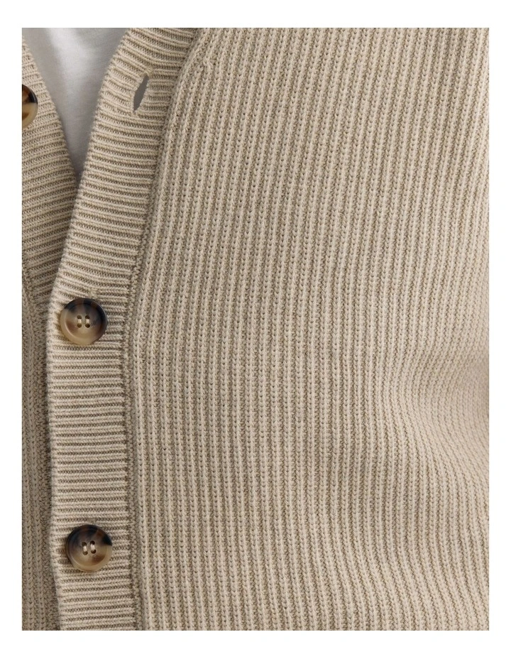 Lincon Cardigan in Stone image 6