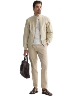 Henry Unlined Bomber Jacket in Stone