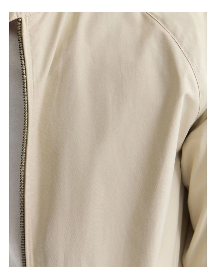 Henry Unlined Bomber Jacket in Stone image 6