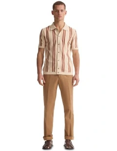 Francisco Polo Collar Knit in Brown