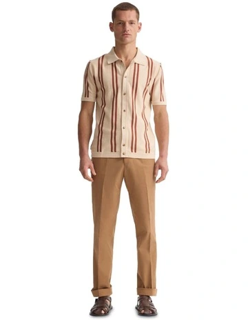 Francisco Polo Collar Knit in Brown