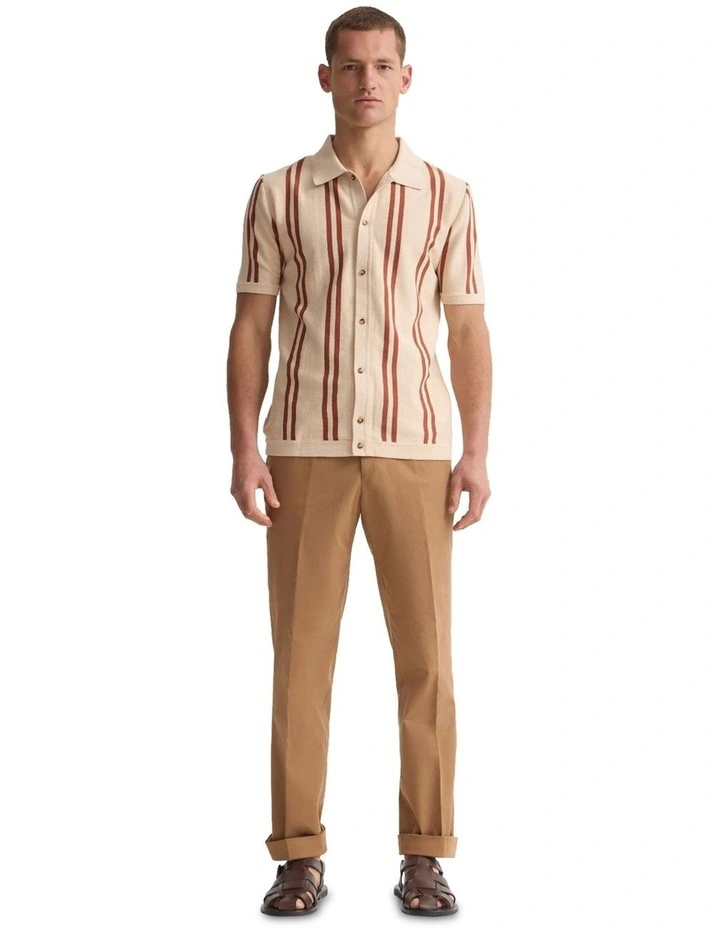 Francisco Polo Collar Knit in Brown image 1