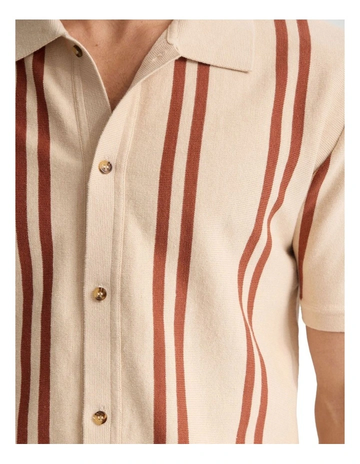 Francisco Polo Collar Knit in Brown image 6