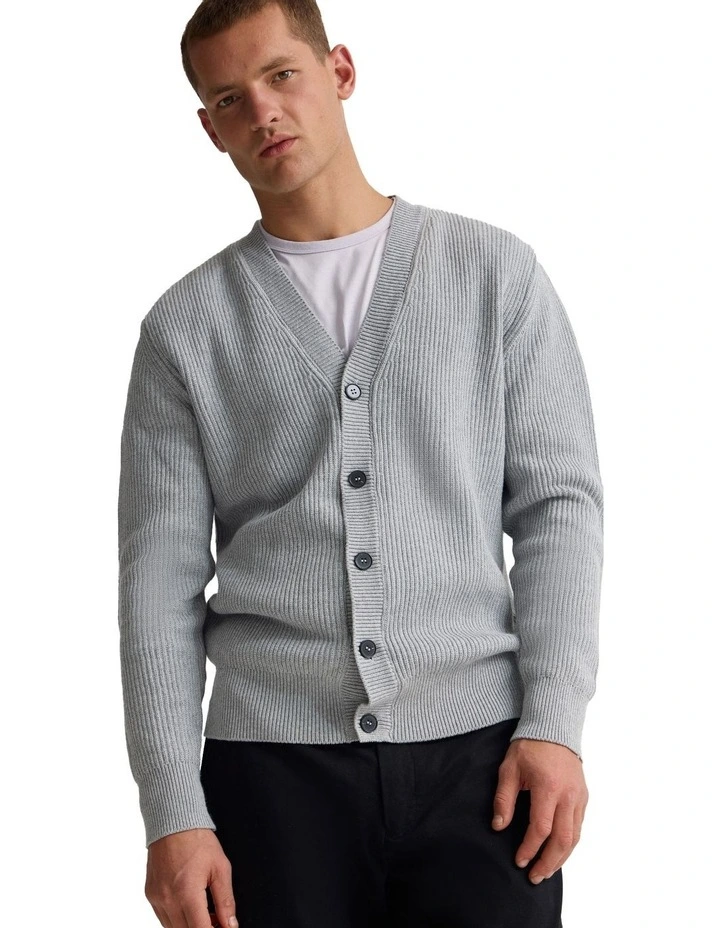 Lincon Cardigan in Grey image 3