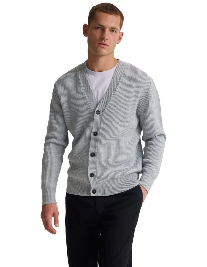 Lincon Cardigan in Grey image 4
