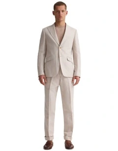 Blake Linen Blazer in Stone