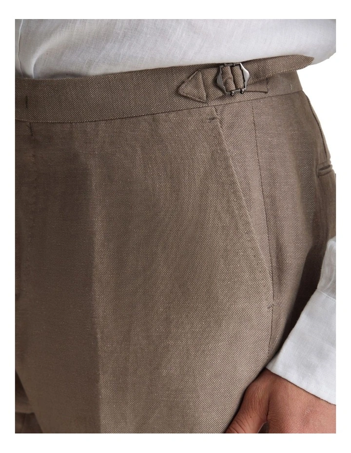 Byron Linen Blend Pants in Bark image 6