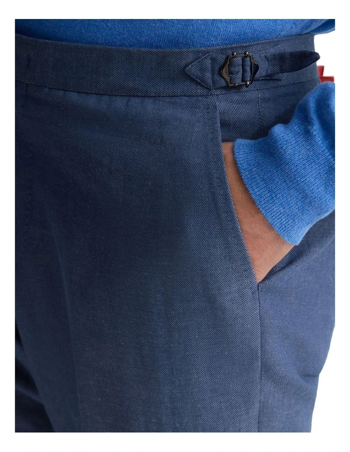 Byron Linen Blend Pants in Blue image 6