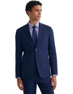 Byron Wool Suit Jacket in Navy
