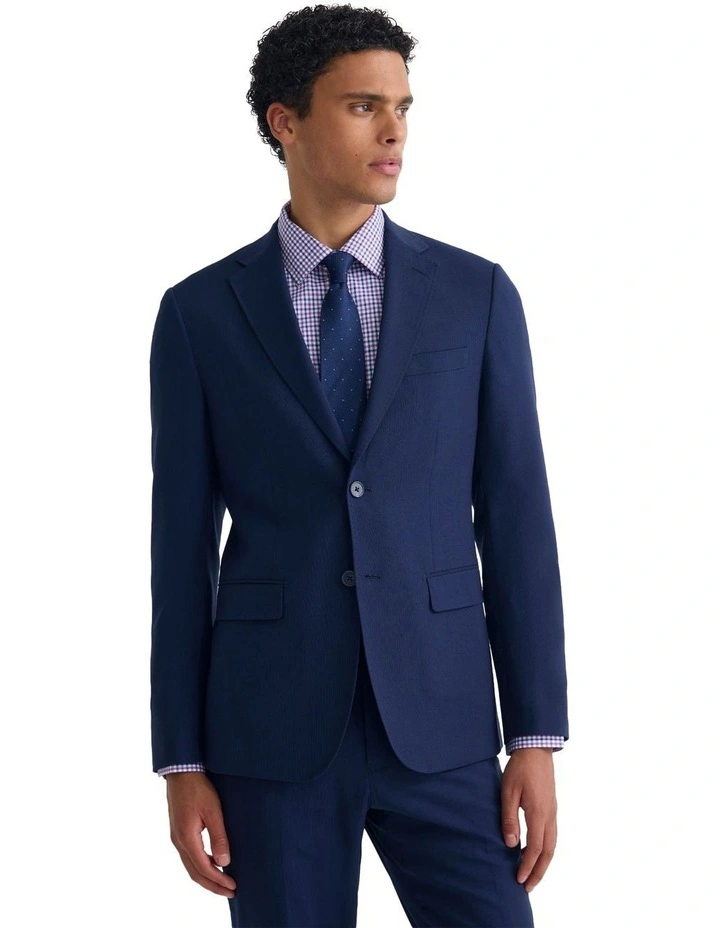 Byron Wool Suit Jacket in Navy image 1