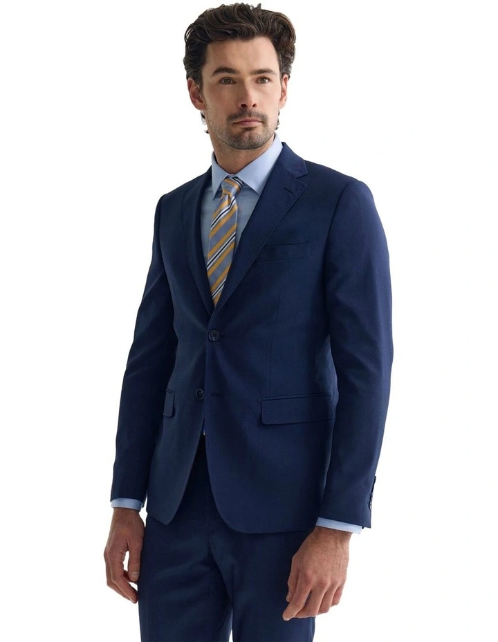 Byron Wool Suit Jacket in Navy image 5