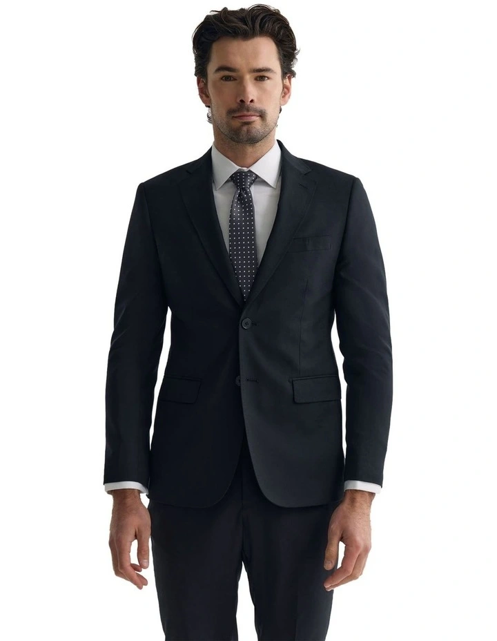 Byron Wool Suit Jacket in Black image 5