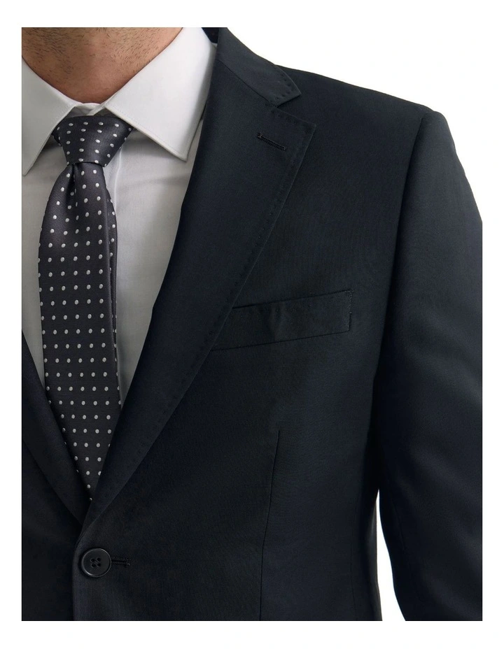 Byron Wool Suit Jacket in Black image 6