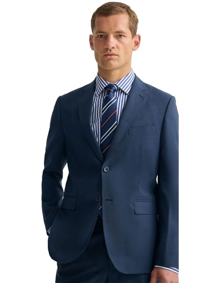 Byron Wool Suit Jacket Luxury in Ink image 4