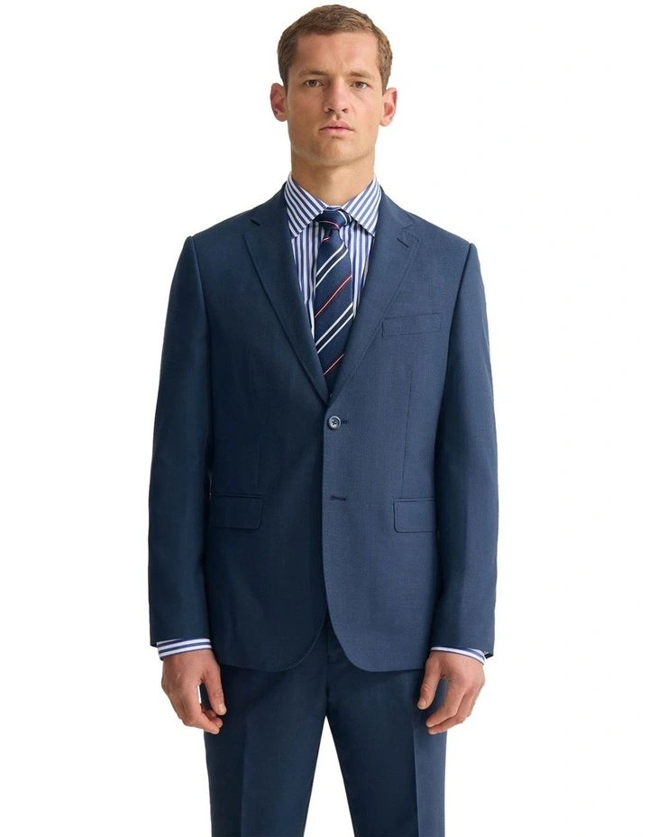 Byron Wool Suit Jacket Luxury in Ink image 5