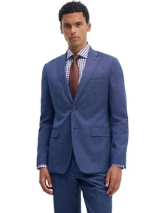 Byron Wool Suit Jacket in Navy