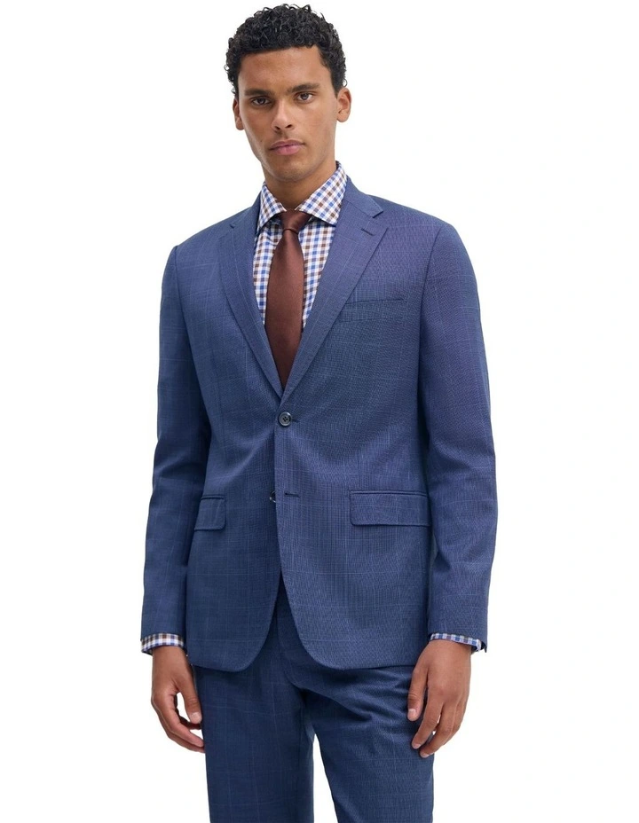 Byron Wool Suit Jacket in Navy image 1
