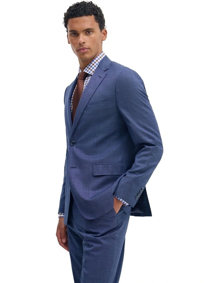 Byron Wool Suit Jacket in Navy image 3