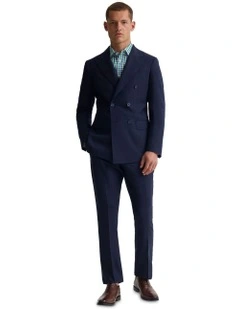 Hardy Double Breasted Suit Jacket in Blue