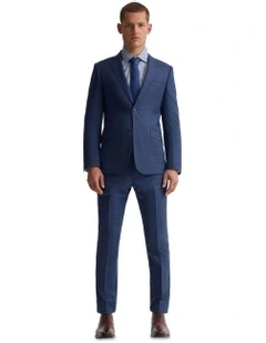 New Hopkins Wool Suit Jacket in Navy Check