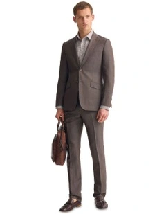 New Hopkins Wool Suit Jacket in Brown