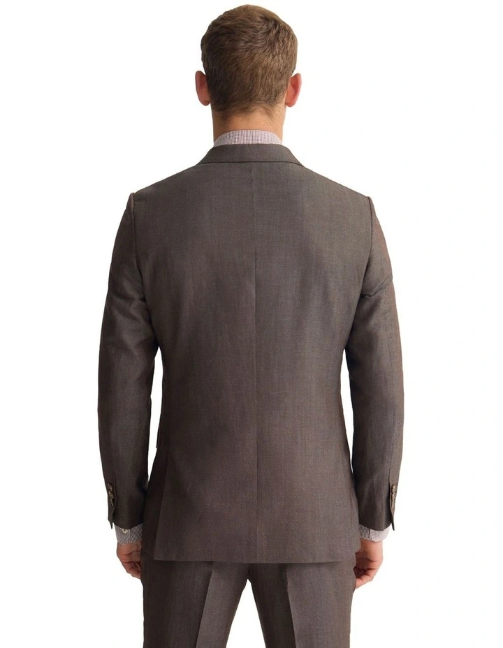 New Hopkins Wool Suit Jacket in Brown image 2