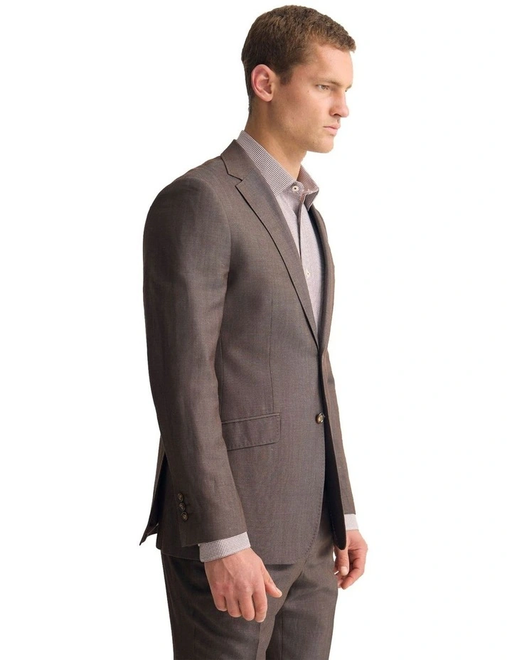 New Hopkins Wool Suit Jacket in Brown image 3
