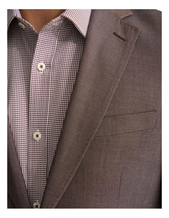 New Hopkins Wool Suit Jacket in Brown image 6