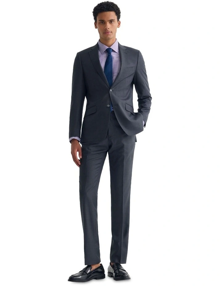 New Hopkins Wool Suit Jacket in Charcoal image 1