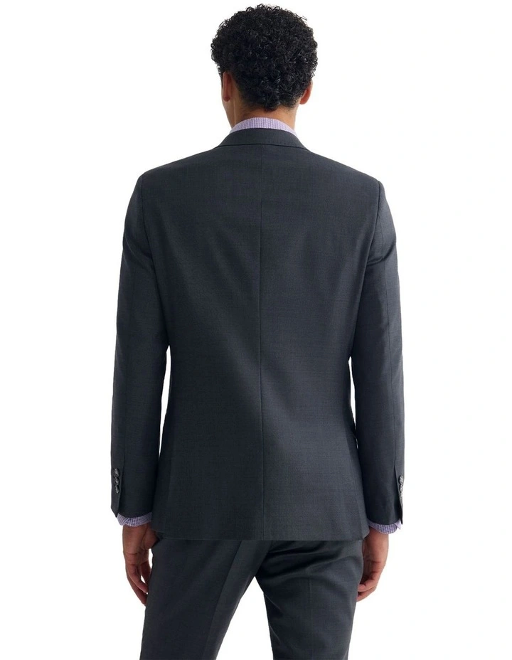New Hopkins Wool Suit Jacket in Charcoal image 5